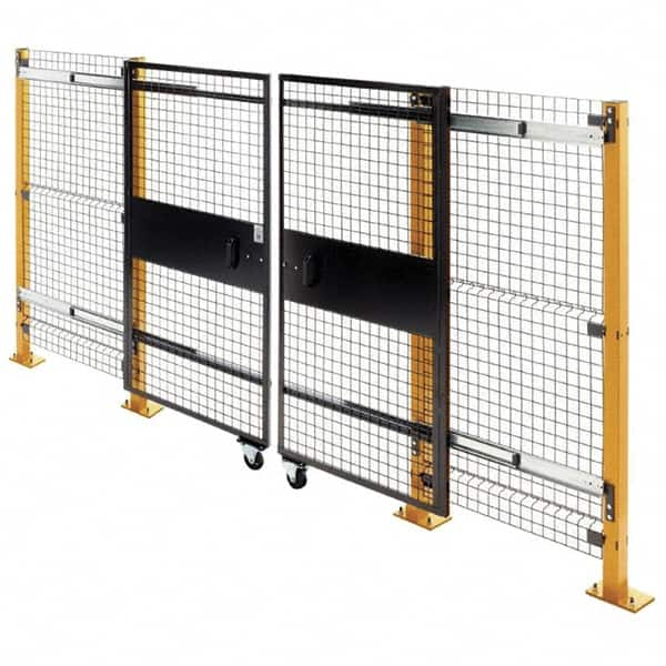 Husky - 8' Wide x 6' High, Double Sliding Door for Temporary Structures - Caliber Tooling