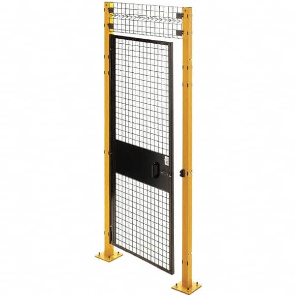 Husky - 3' Wide x 8' High, Swing Door for Temporary Structures - Caliber Tooling