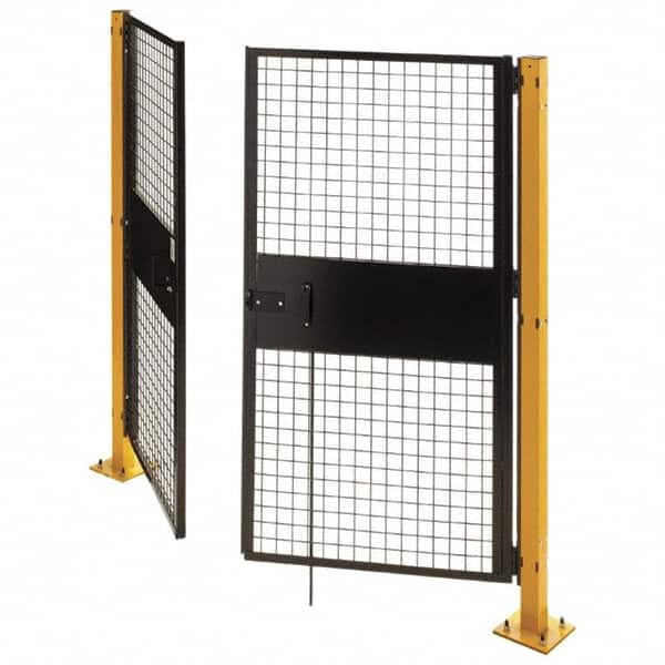 Husky - 8' Wide x 6' High, Swing Door for Temporary Structures - Caliber Tooling