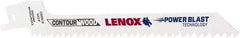 Lenox - 6" Long x 7/16" Thick, Bi-Metal Reciprocating Saw Blade - Tapered Profile, 6 TPI, Toothed Edge, Universal Shank - Caliber Tooling