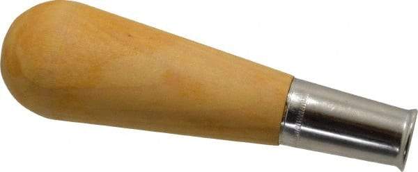 Nicholson - 5-1/4" Long x 1-1/2" Diam File Handle - For Use with 10, 12 & 14" Files - Caliber Tooling