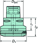 C639127702045A CAPTO ADAPTER - Caliber Tooling