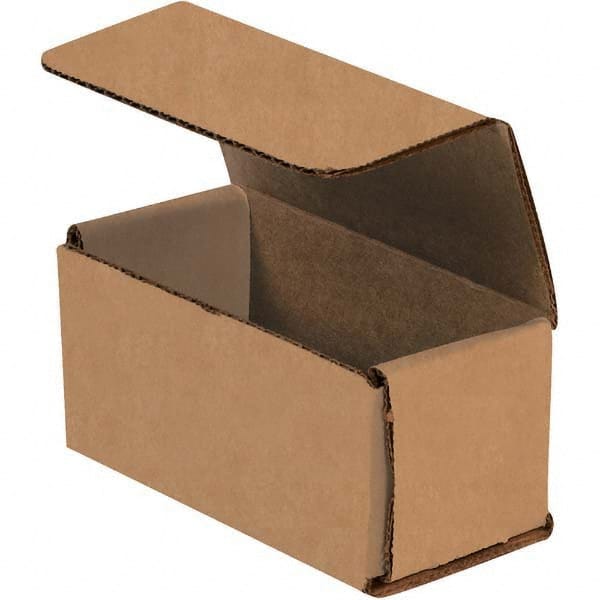 Made in USA - Pack of (50), 2" Wide x 4" Long x 2" High Corrugated Shipping Boxes - Caliber Tooling