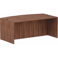 ALERA - Office Desks Type: Bow Front Desk Sheel Color: Modern Walnut - Caliber Tooling