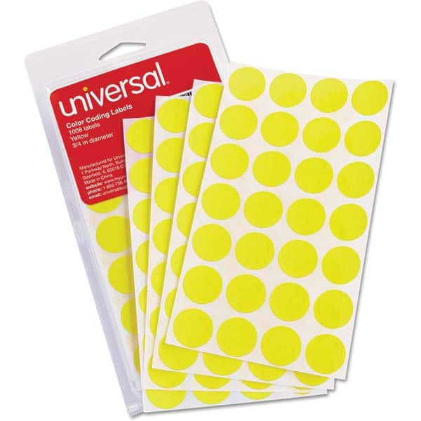 UNIVERSAL - Labels, Ribbons & Tapes Type: Color Coding Labels Color: Yellow - Caliber Tooling