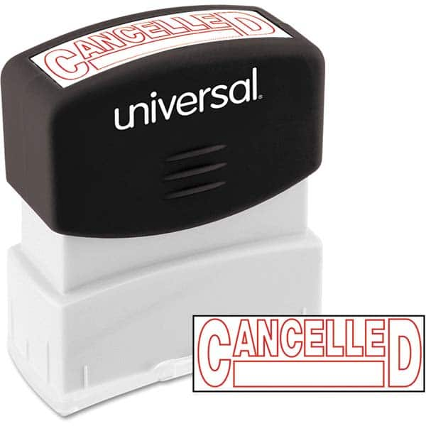 UNIVERSAL - Pre-inked Stock Stamps Type: Message Message: CANCELLED - Caliber Tooling