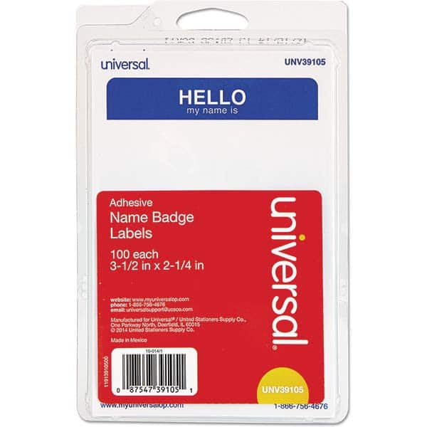 UNIVERSAL - Labels, Ribbons & Tapes Type: Badges Color: White/Blue - Caliber Tooling