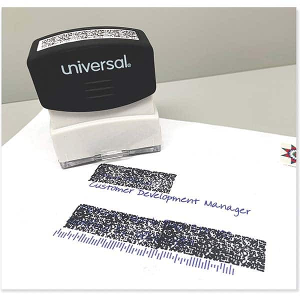 UNIVERSAL - Pre-inked Stock Stamps Type: Message Message: Obscures Data - Caliber Tooling