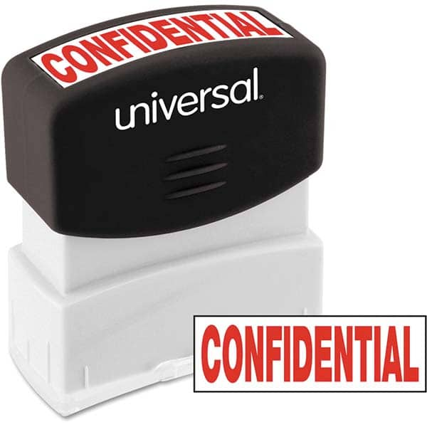 UNIVERSAL - Pre-inked Stock Stamps Type: Message Message: CONFIDENTIAL - Caliber Tooling