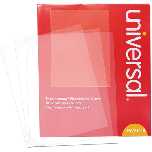 UNIVERSAL - Transparency Films & Sleeves Audio Visual Conference Accessory Type: Transparency Sleeves For Use With: Laser Copiers & Printers - Caliber Tooling