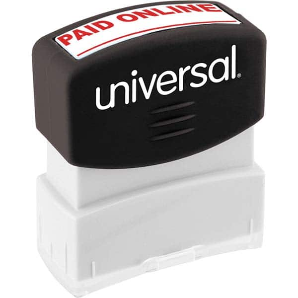 UNIVERSAL - Pre-inked Stock Stamps Type: Message Message: PAID ONLINE - Caliber Tooling