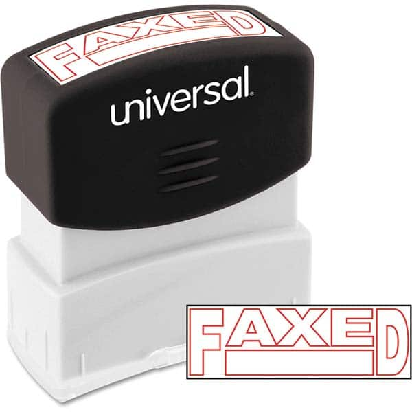 UNIVERSAL - Pre-inked Stock Stamps Type: Message Message: FAXED - Caliber Tooling