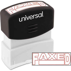 UNIVERSAL - Pre-inked Stock Stamps Type: Message Message: FAXED - Caliber Tooling