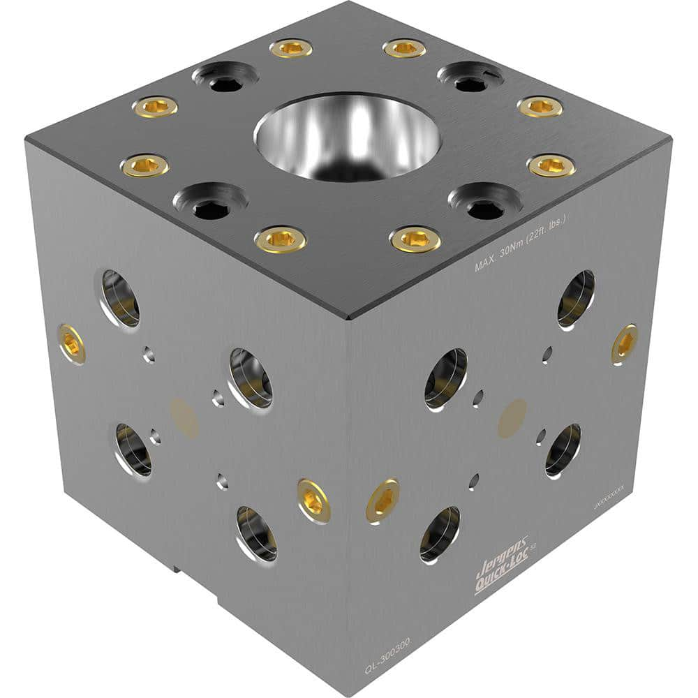 Clamp Cylinder Accessories; Accessory Type: QUICK-LOC Cube; Accessory Type: QUICK-LOC Cube; Product Compatibility: 4-Axis Quick Locating System; Product Compatibility: 4-Axis Quick Locating System; Material: Alloy Steel; Overall Length: 125.00; Overall Wi