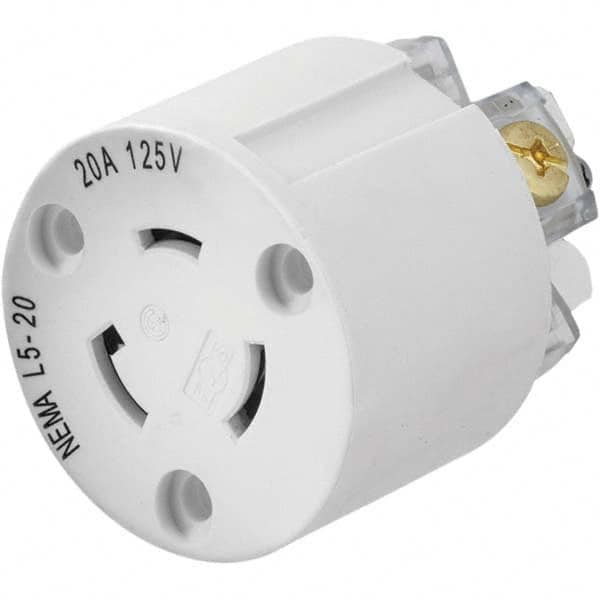 Hubbell Wiring Device-Kellems - 125V 20A NEMA L5-20R Industrial Twist Lock Connector - Caliber Tooling