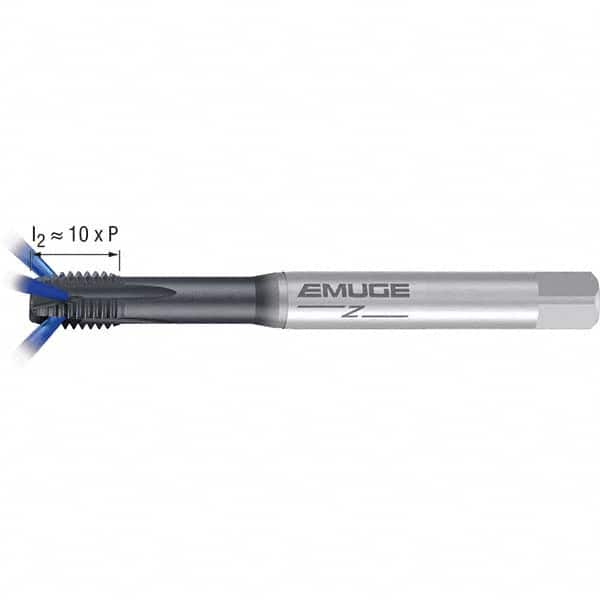 Emuge - M8x1.25 Metric 6H 0 Flute GLT-1 Finish Powdered Metal Spiral Point Tap - Caliber Tooling