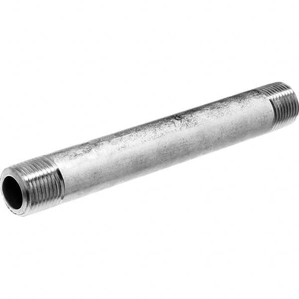 USA Sealing - 1/4 x 4" 316 Stainless Steel Pipe Nipple - Caliber Tooling