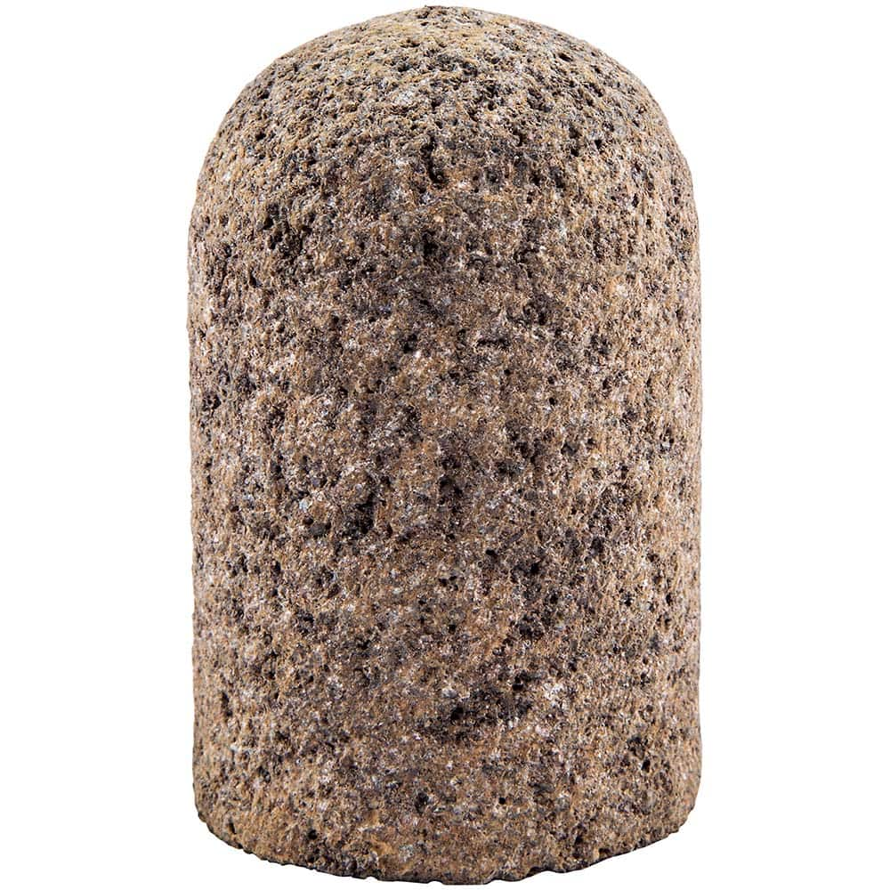 Cones & Plugs; Abrasive Material: Aluminum Oxide; Grit: 24; Grade: Very Coarse; Wheel Type Number Code: 18R; Arbor Hole Thread Size: 3/8-24 in; Shape: Cylindrical w/Radius End; Maximum Rpm: 24190; Bond Type: Resinoid; Maximum RPM: 24190; Arbor Hole Thread