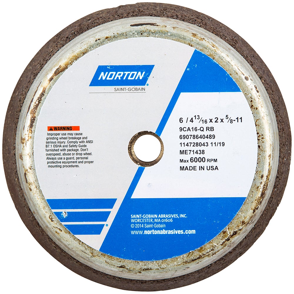 Norton - Tool & Cutter Grinding Wheels Wheel Type: Type 11 Superabrasive Wheel Type Number: B42 - Caliber Tooling