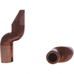 Spot Welder Tips; Tip Type: Double Bend Tip D Nose (Offset); Material: RWMA Class 2 - C18200; Type: Double Bend Tip D Nose (Offset)