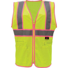 GSS Safety - Size S/M Lime Mesh General Purpose High Visibility Vest - Caliber Tooling