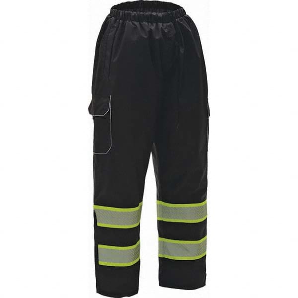 GSS Safety - Size S/M Black Waterproof Rain Pants - Caliber Tooling