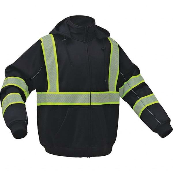 GSS Safety - Size 5XL Black High Visibility Sweatshirt - Caliber Tooling