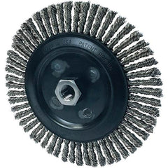 Osborn - 7" OD, 5/8-11 Arbor Hole, Stringer Bead Stainless Steel Wheel Brush - Caliber Tooling