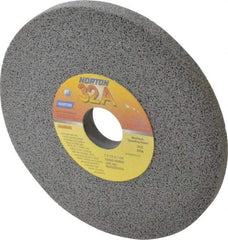 Norton - 7" Diam x 1-1/4" Hole x 1/2" Thick, H Hardness, 60 Grit Surface Grinding Wheel - Aluminum Oxide, Type 1, Medium Grade, 3,600 Max RPM, Vitrified Bond, No Recess - Caliber Tooling