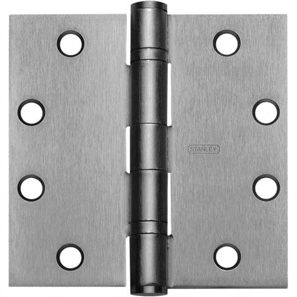 Stanley - 4-1/2" Long x 4-1/2" Wide Grade 1 Bronze Full Mortise Ball Bearing Commercial Hinge - Caliber Tooling