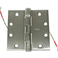 Stanley - 4-1/2" Long x 4-1/2" Wide Grade 1 304 Stainless Steel Full Mortise Ball Bearing Commercial Hinge - Caliber Tooling