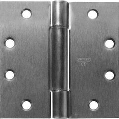 Stanley - 4-1/2" Long x 5" Wide Grade 1 304 Stainless Steel Full Mortise Ball Bearing Commercial Hinge - Caliber Tooling