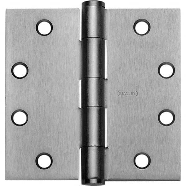 Stanley - 4" Long x 4" Wide Grade 1 Bronze Full Mortise Commercial Hinge - Caliber Tooling