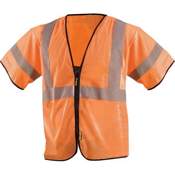 OccuNomix - Size S/M HI-Vis Orange Mesh General Purpose High Visibility Vest - Caliber Tooling