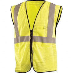 OccuNomix - Size 4X/5X L Hi-Vis Yellow Mesh General Purpose High Visibility Vest - Caliber Tooling