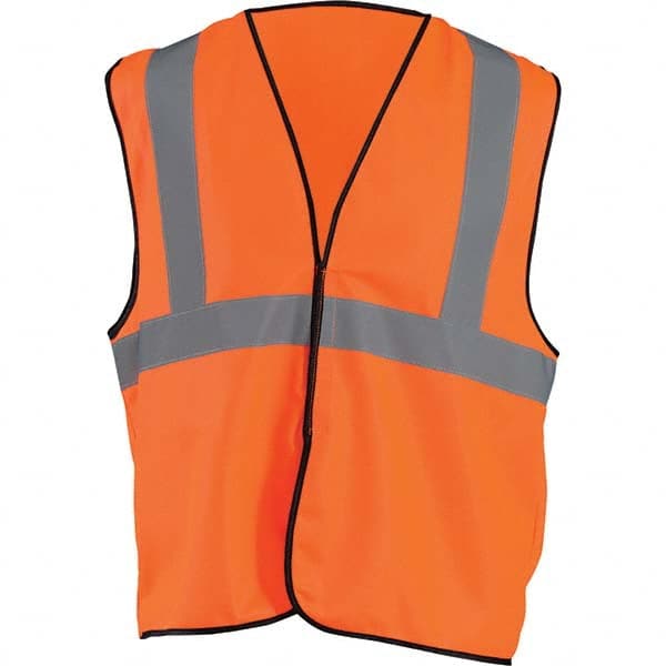 OccuNomix - Size L/XL HI-Vis Orange Solid General Purpose High Visibility Vest - Caliber Tooling