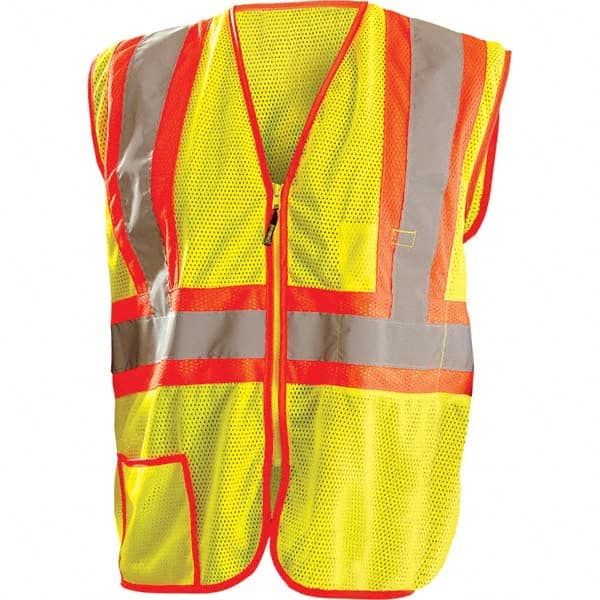 OccuNomix - Size S Hi-Vis Yellow Mesh General Purpose High Visibility Vest - Caliber Tooling