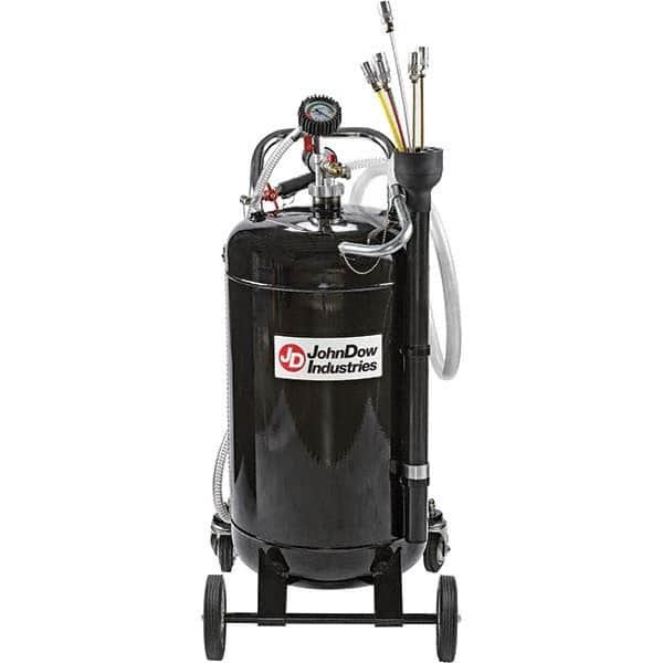 JohnDow - Oil Drain Containers Type: Pressurized Evacuation Drain w/Casters Container Size: 20 Gal. - Caliber Tooling