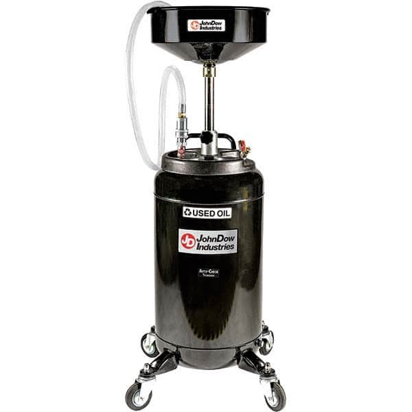 JohnDow - Oil Drain Containers Type: Pressurized Evacuation Drain w/Casters Container Size: 25 Gal - Caliber Tooling