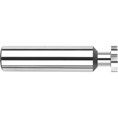 Harvey Tool - 1/8" Cut Diam, 1/32" Cut Width, 1/8" Shank, Straight-Tooth Woodruff Keyseat Cutter - Exact Industrial Supply