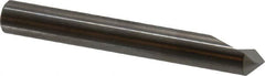 SGS - 1/4" Head Diam, 1/4" Shank Diam, 1 Flute 90° Solid Carbide Countersink - Bright Finish, 2" OAL, Single End, Straight Shank, Right Hand Cut - Caliber Tooling