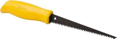 Stanley - 6-1/4" Steel Blade Drywall Saw - High Impact Polypropylene Handle, Textured, Slip Resistant Grip, 11-1/4" OAL - Caliber Tooling