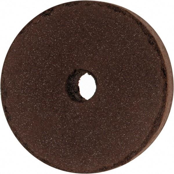 Cratex - 1-1/2" Diam x 1/4" Hole x 1/4" Thick, Surface Grinding Wheel - Silicon Carbide, Fine Grade, 15,000 Max RPM, Rubber Bond, No Recess - Caliber Tooling