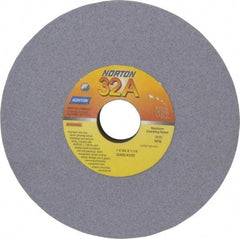 Norton - 7" Diam x 1-1/4" Hole x 3/4" Thick, K Hardness, 80 Grit Surface Grinding Wheel - Aluminum Oxide, Medium Grade, 3,600 Max RPM, Vitrified Bond - Caliber Tooling