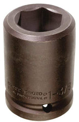 Proto - #5 Spline Drive, 2-5/8" Socket, Impact Socket - 6 Points, 4-1/2" OAL - Caliber Tooling