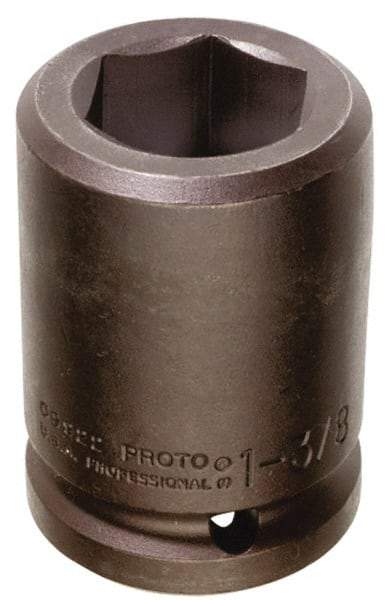 Proto - #5 Spline Drive, 1" Socket, Impact Socket - 6 Points, 3-1/8" OAL - Caliber Tooling