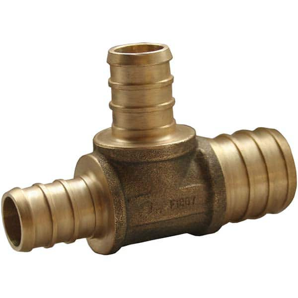 Jones Stephens - Brass & Chrome Pipe Fittings Type: Tee Fitting Size: 3/4 x 3/4 x 1/2 - Caliber Tooling