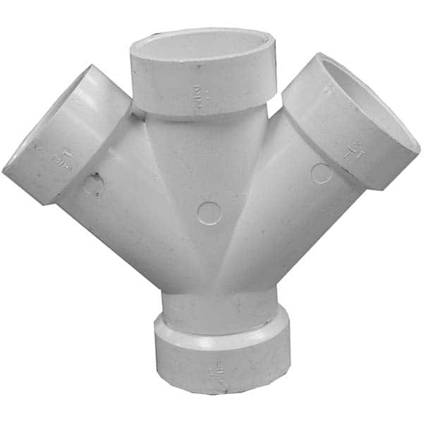 Jones Stephens - Drain, Waste & Vent Pipe Fittings Type: Double Wye Fitting Size: 4 (Inch) - Caliber Tooling