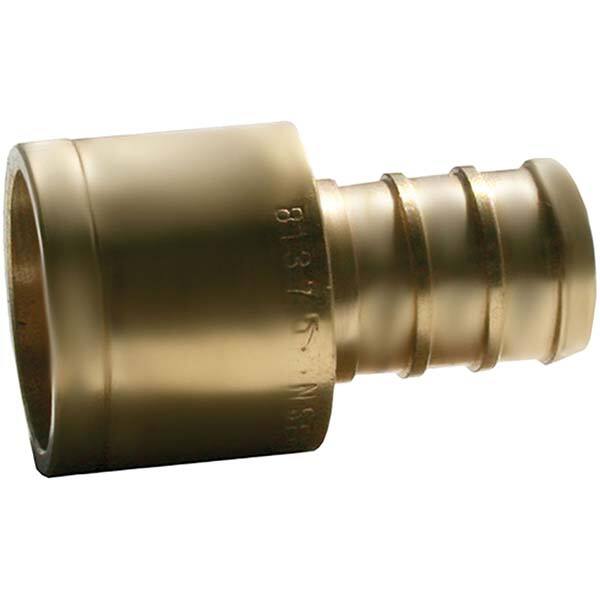 Jones Stephens - Brass & Chrome Pipe Fittings Type: Female Sweat Adapter Fitting Size: 1/2 x 3/4 - Caliber Tooling