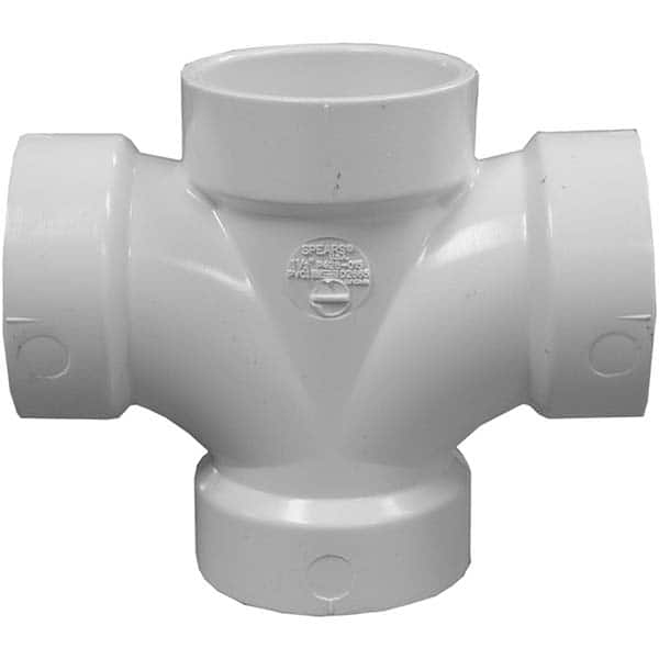 Jones Stephens - Drain, Waste & Vent Pipe Fittings Type: Double Sanitary Tee Fitting Size: 3 x 3 x 2 x 2 (Inch) - Caliber Tooling